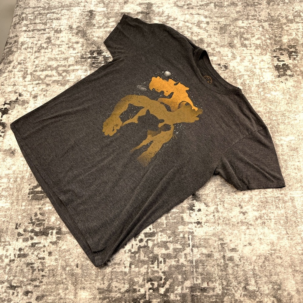 Guardians of the Galaxy‎ Shirt Mens XL Rocket Groot Graphic Grey Heather Marvel